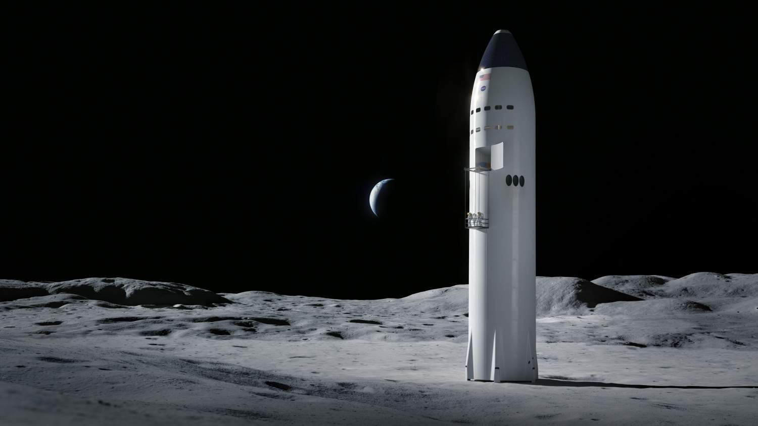 la-nasa-choisit-le-vaisseau-spatial-spacex-pour-l'atterrisseur-lunaire-artemis-2024
