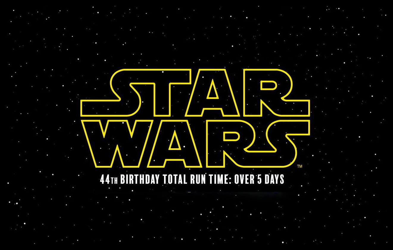 La saga Star Wars fête maintenant son 44e anniversaire et plus de 5 jours.