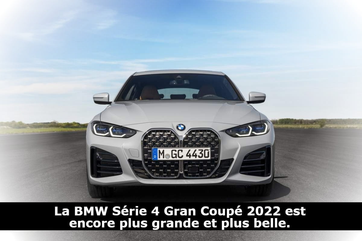 La BMW Série 4 Gran Coupé 2022 est encore plus grande et plus belle.