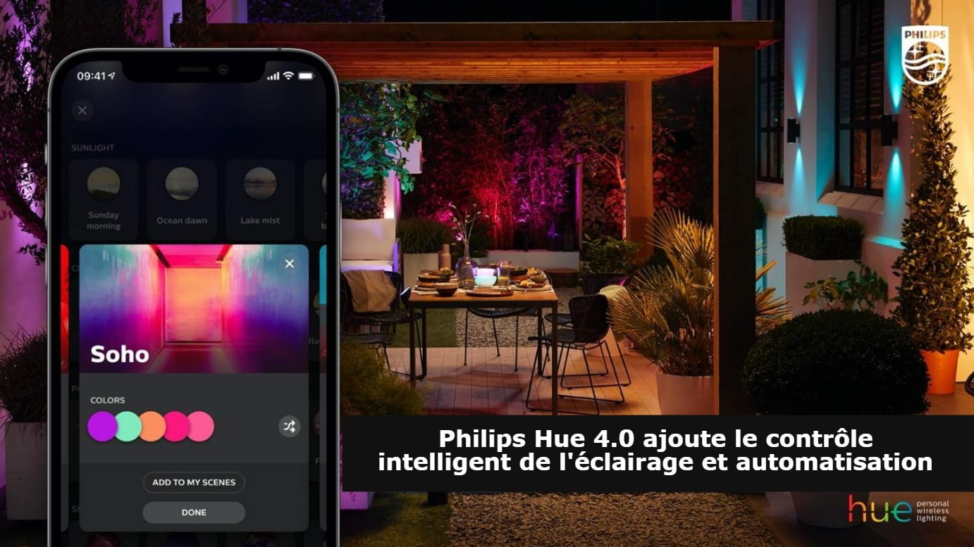 Philips Hue 4.0 ajoute le contrôle intelligent de l'éclairage et automatisation