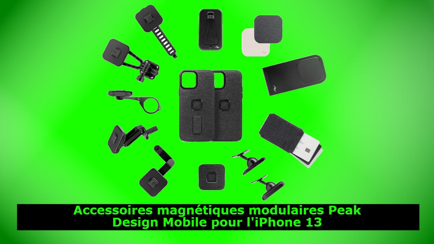 Accessoires magnétiques modulaires Peak Design Mobile pour l'iPhone 13