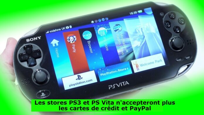 Les stores PS3 et PS Vita n'accepteront plus les cartes de crédit et PayPal
