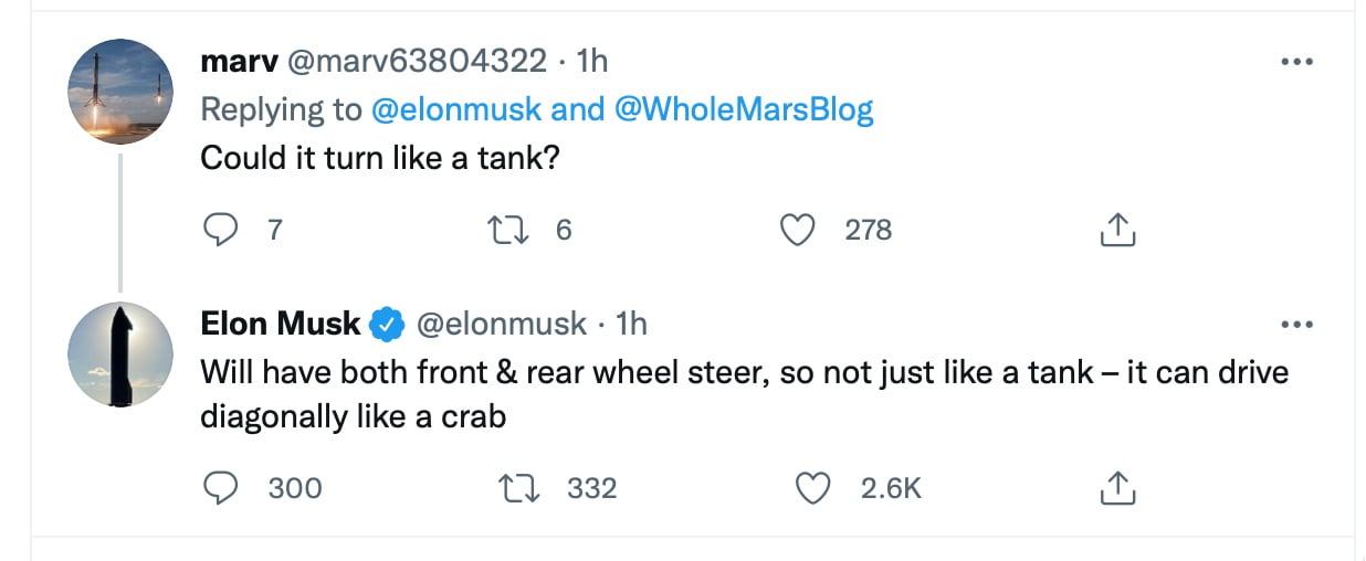 Elon Musk confirme que la mise à niveau du Tesla Cybertruck permet d'ajouter une option à 4 moteurs.