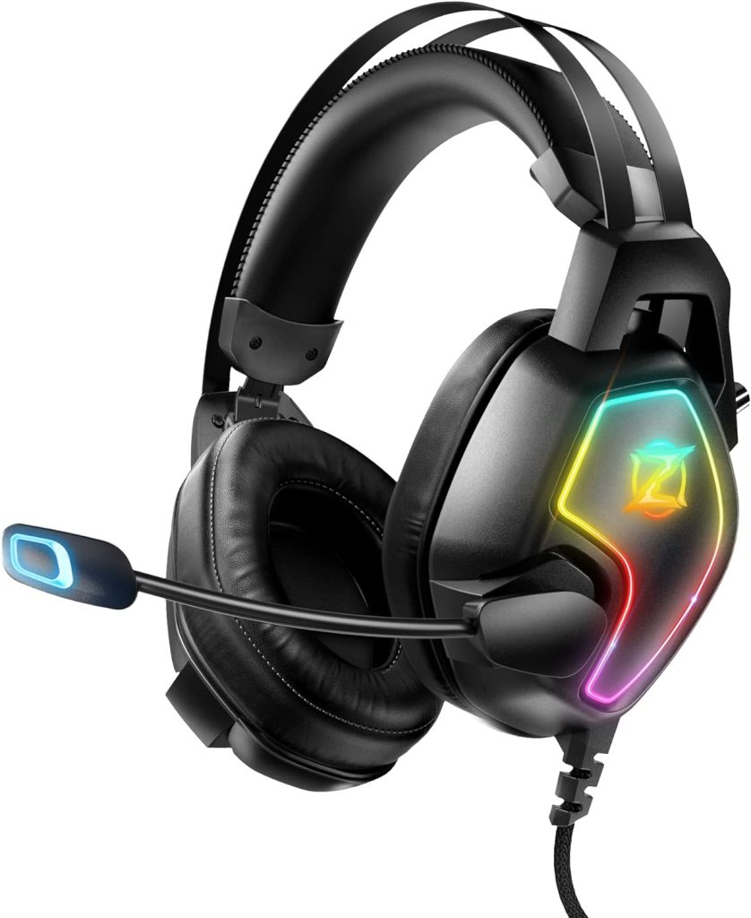 Ozeino Casque Gaming pour PS5 PS4 PC Xbox Switch, Casque