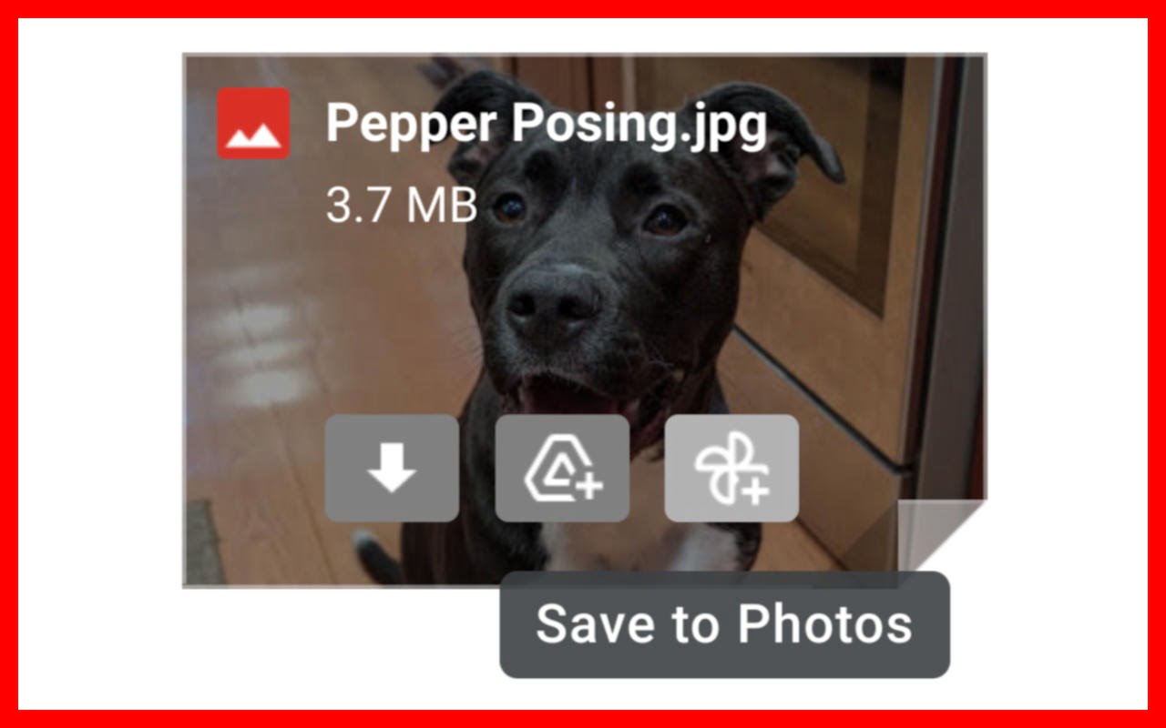 Gmail autorise l'enregistrement des pièces jointes dans Google Photos