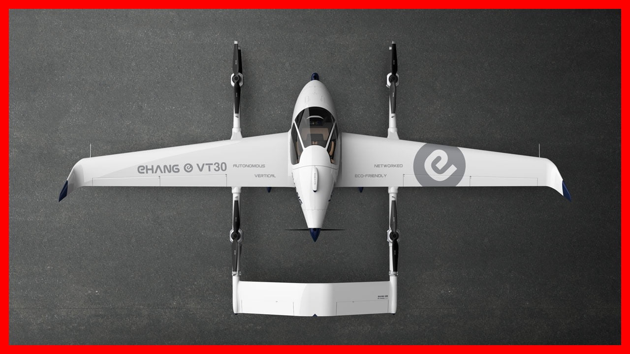 Le drone autonome EHang VT-30 décolle et atterrit verticalement.