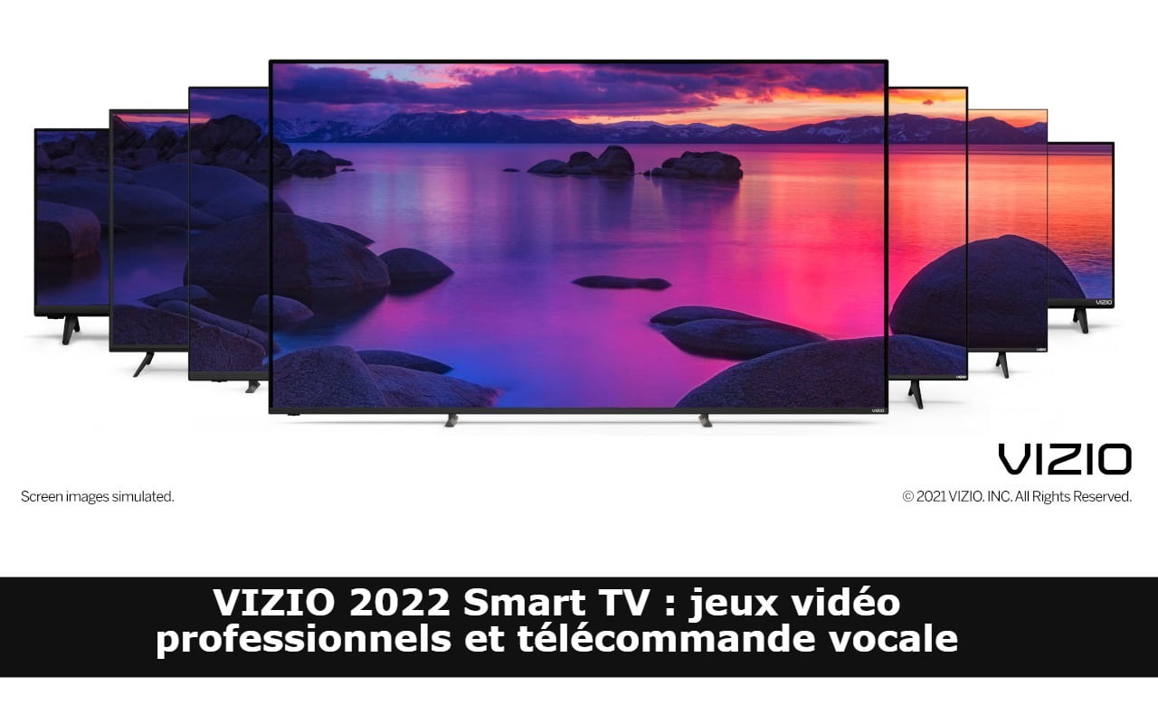 VIZIO 2022 Smart TV : jeux vidéo professionnels et télécommande vocale