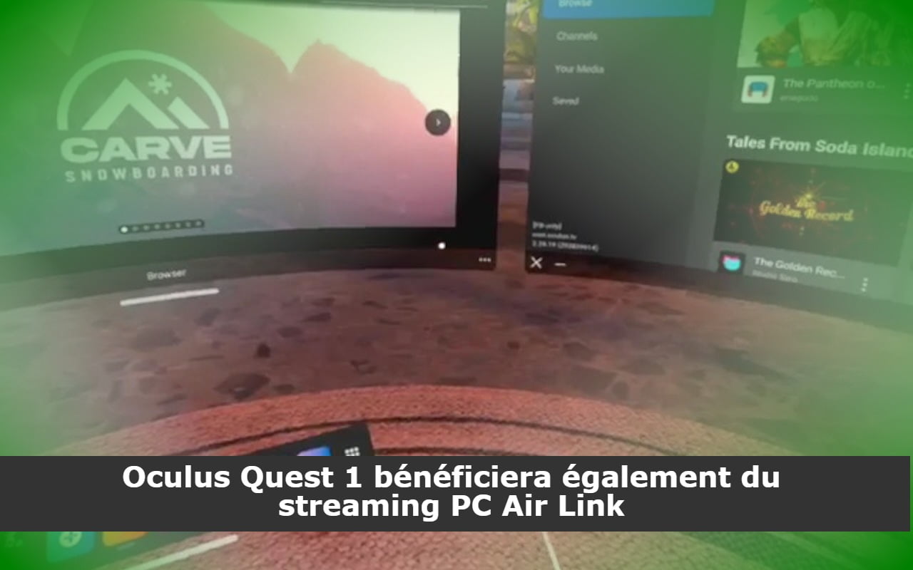 Oculus Quest 1 bénéficiera également du streaming PC Air Link