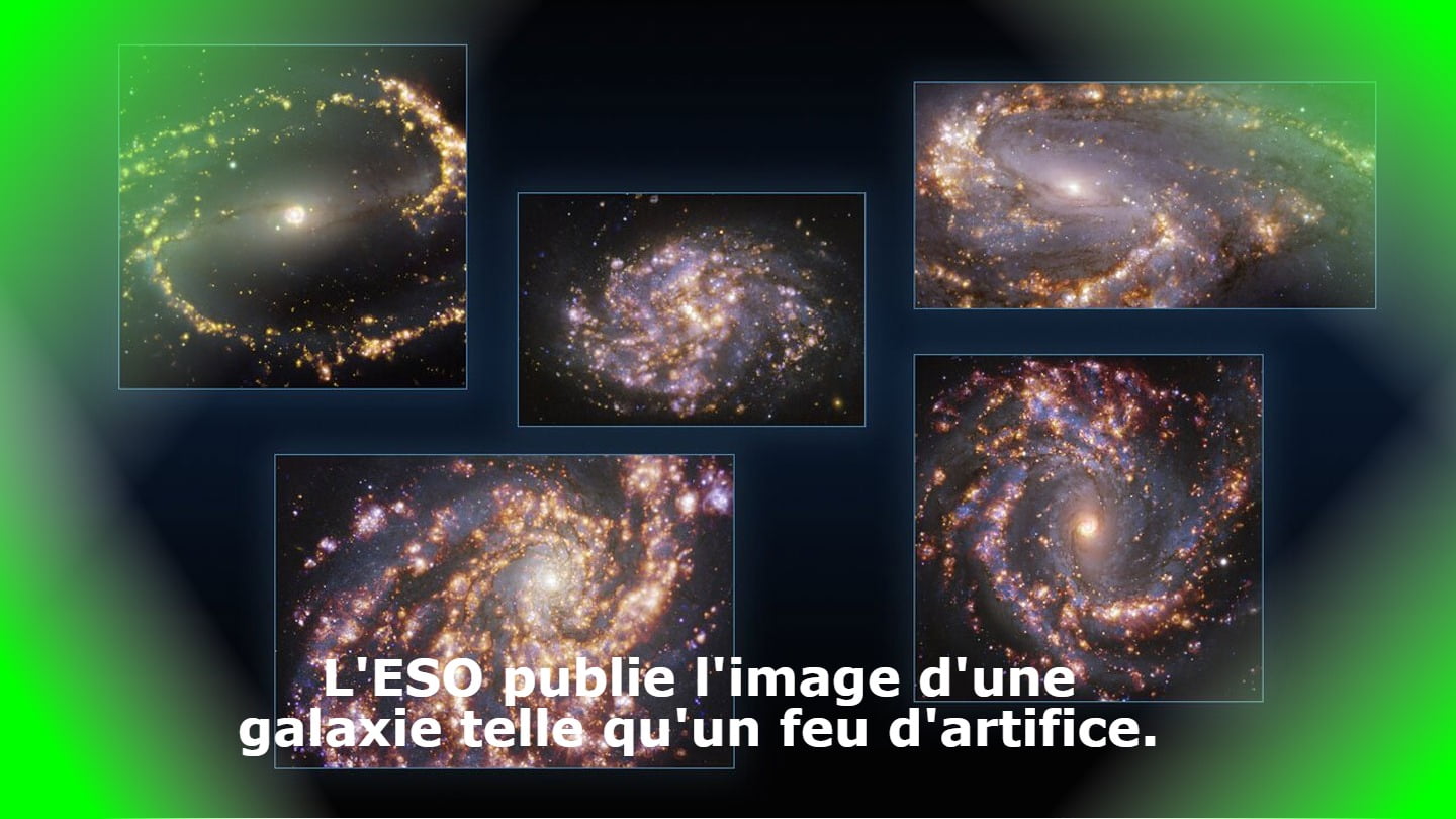 L'ESO publie l'image d'une galaxie telle qu'un feu d'artifice.