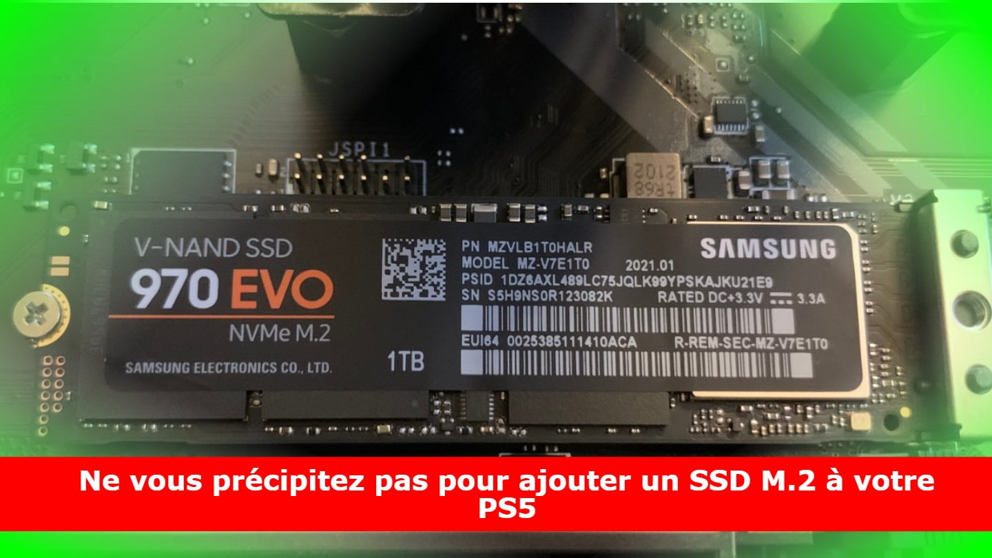 Ne vous précipitez pas pour ajouter un SSD M.2 à votre PS5