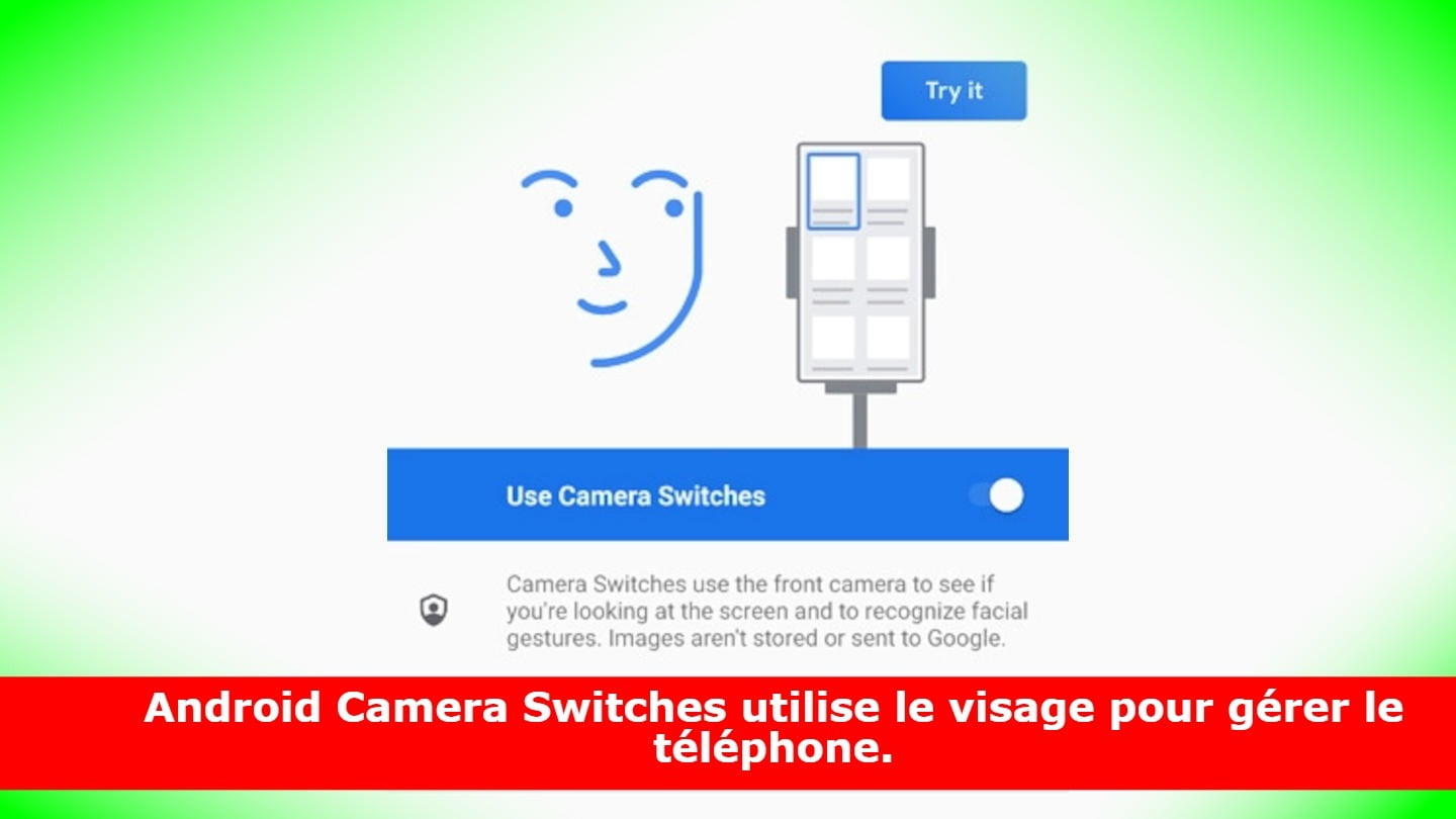 Android Camera Switches utilise le visage pour gérer le téléphone.
