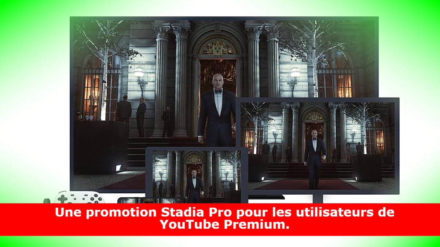 Une promotion Stadia Pro pour les utilisateurs de YouTube Premium.
