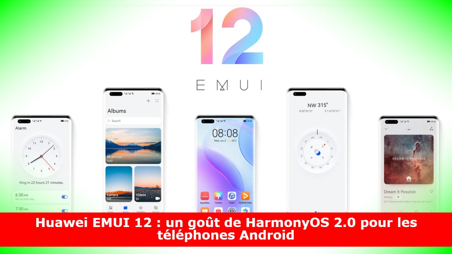 Huawei EMUI 12 : un goût de HarmonyOS 2.0 pour les téléphones Android