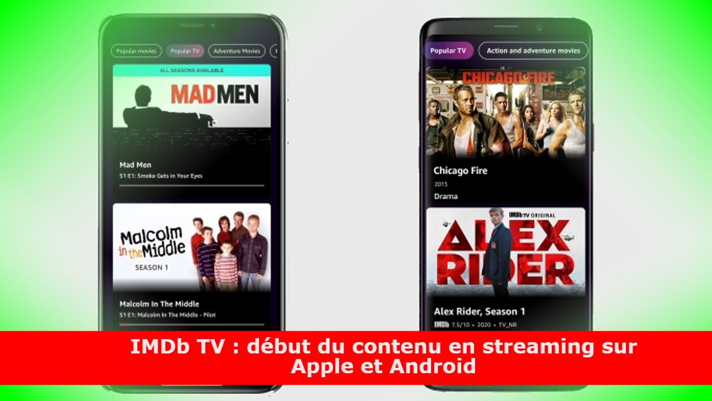 IMDb TV : début du contenu en streaming sur Apple et Android