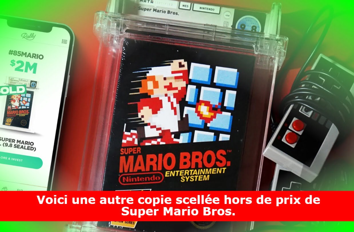 Voici une autre copie scellée hors de prix de Super Mario Bros.