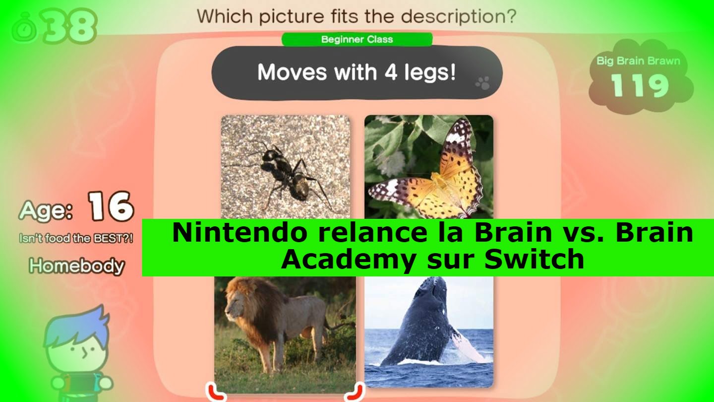 Nintendo relance la Brain vs. Brain Academy sur Switch