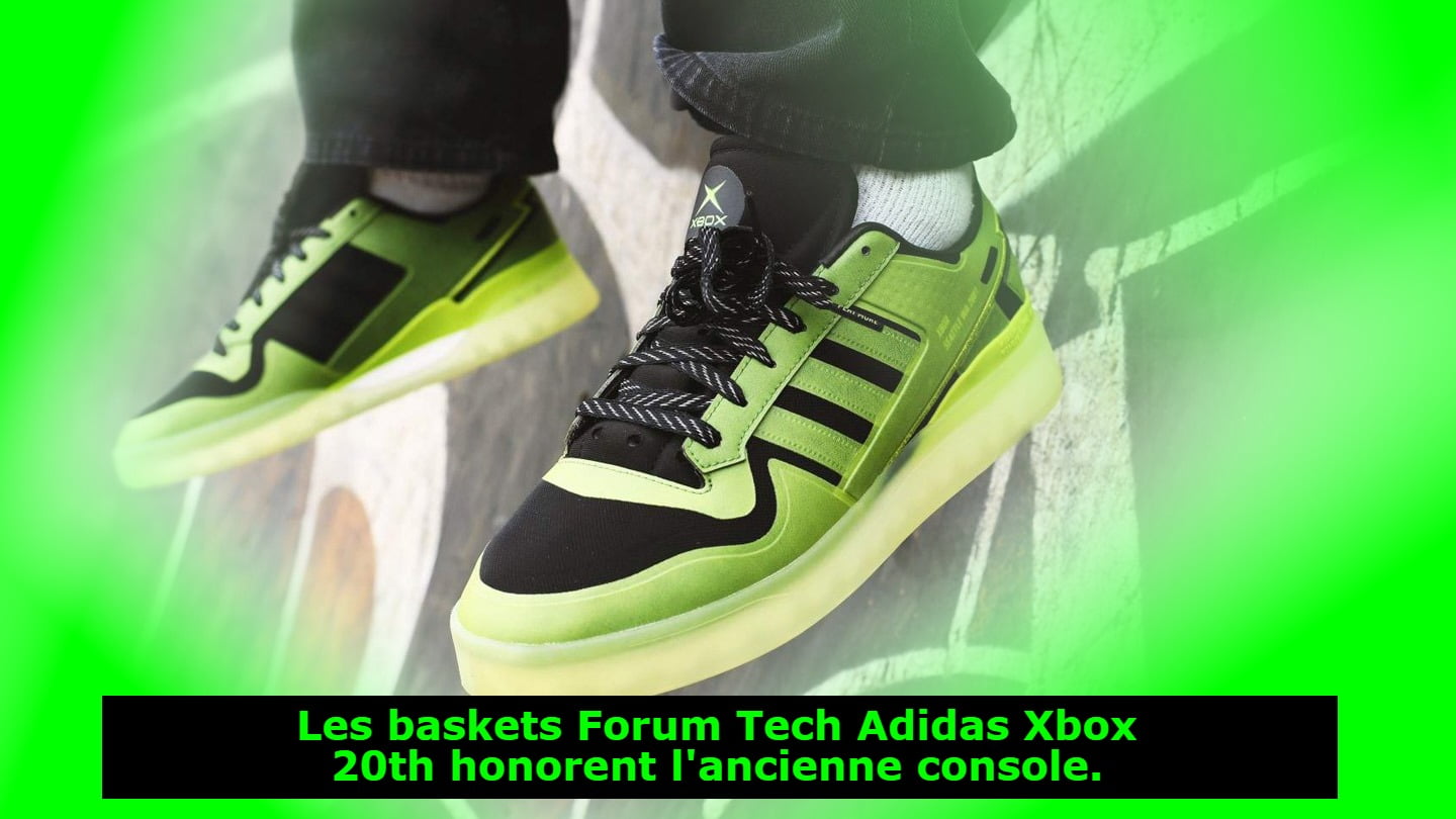 Les baskets Forum Tech Adidas Xbox 20th honorent l'ancienne console.