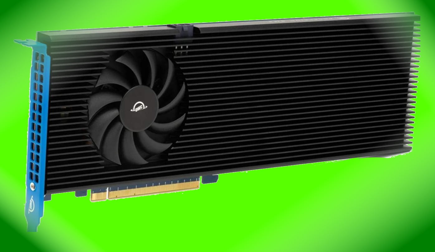 SSD PCIe Accelsior 8M2 d'OWC est incroyablement rapide mais cher. SSD PCIe Accelsior 8M2 d'OWC est incroyablement rapide mais cher.