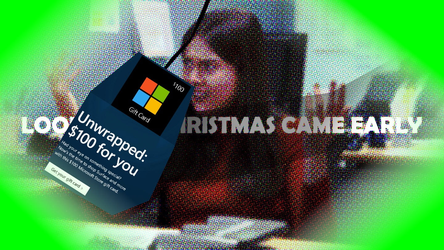 Microsoft Store donne 100 $ à des e-mails envoyés au hasard