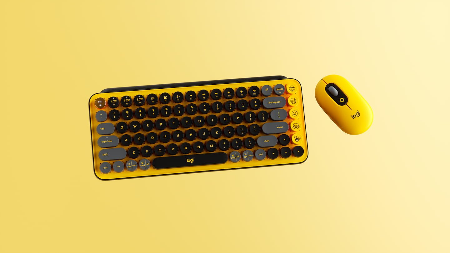 Des souris Logitech POP et POP Keys ont des touches dédiées aux emoji.