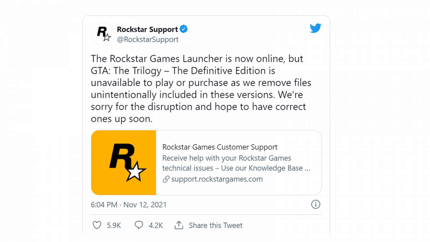 La trilogie GTA revient sur PC et Rockstar promet des corrections de performances
