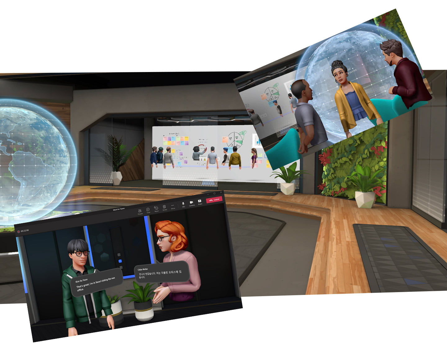 Le service Mesh for Teams de Microsoft offre un avatar 3D à vos appels vidéo.