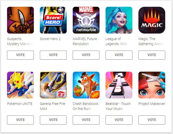 Prise de parole des finalistes du concours "Best of 2021" du Google Play Store