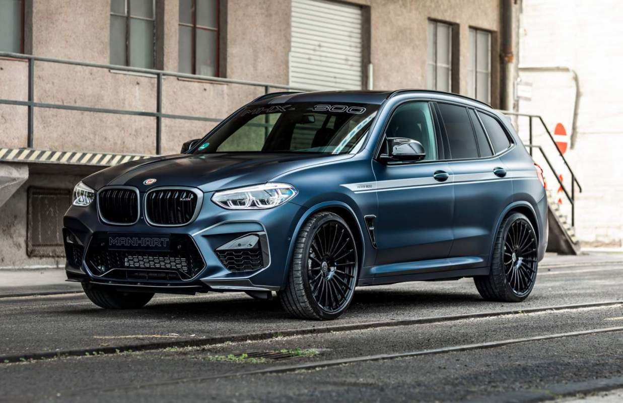 La voiture Manhart MHX3 600 est une BMW X3 M Compétition avec un moteur de 645 chevaux.