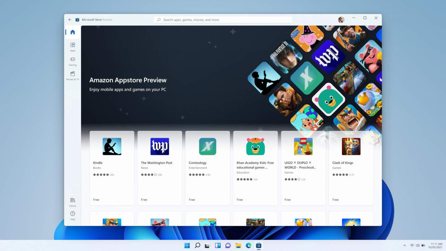 Le dysfonctionnement de l'Amazon Appstore sur Android 12 peut être synonyme de problèmes pour Windows 11