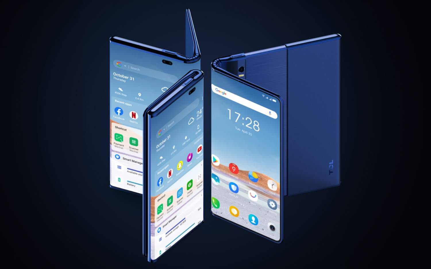 Prototype de téléphone TCL Fold et Slide : l'alliance du meilleur et du pire